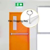 WOODGUILIN 5/32' Hex Dogging Key Set, Full Loop, Key-Ring Style,