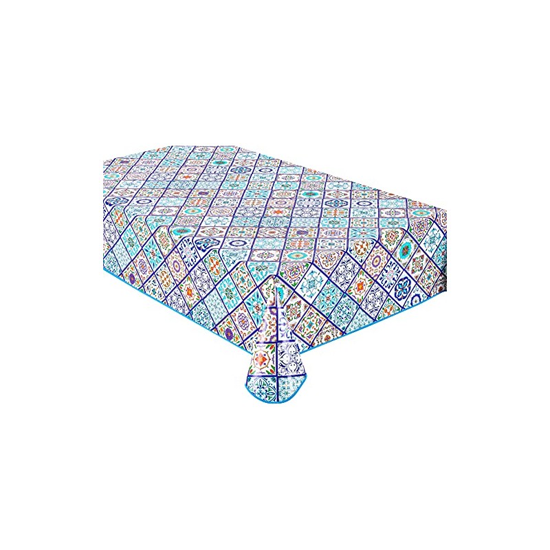 Home Direct Rectangular Oilcloth PVC Wipe Clean Tablecloth Table Cover