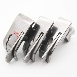 CKPSMS Brand -3 Sizes (3 Pieces) Industrial Sewing Machine Hinge Foot #SP-18L 1/16+1/8+1/4 with Left Guide (SP-18L 1/16+1/8+1/4 with Left Guide)