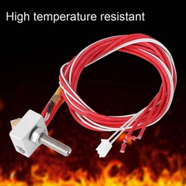 ​Extruder Hot End Part Assembled DIY Hotend with 10pcs 30mm Line Pipe and 0.4mm Nozzle 12V 40W Heating Rod fits for 1.75mm PLA ABS 3D Printer, Replacement Hot ends for MK8, i3, Anet A8,Alunar etc