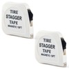 VAXATO 2pcs 10 FT / 120 Inch Tire Stagger Tape