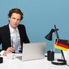 GSYLPFT 12 Pack Germany Flags on Sticks German Small Mini