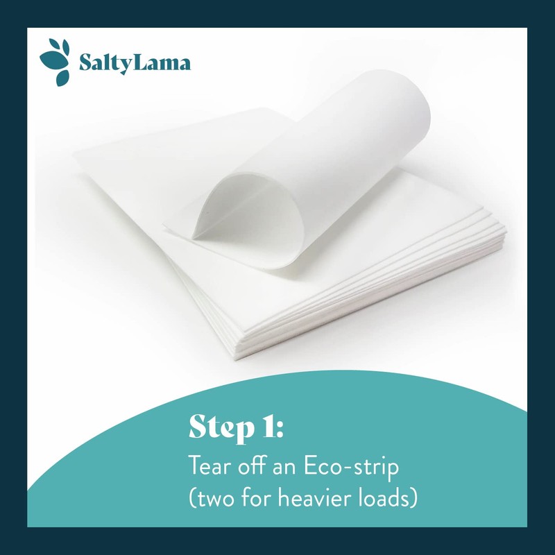 SaltyLama Laundry Detergent Sheets - Easy to Use - Fast