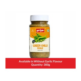 Priya Green Chilli Sliced Pickle 300g (Pack of 2)- 2x300g