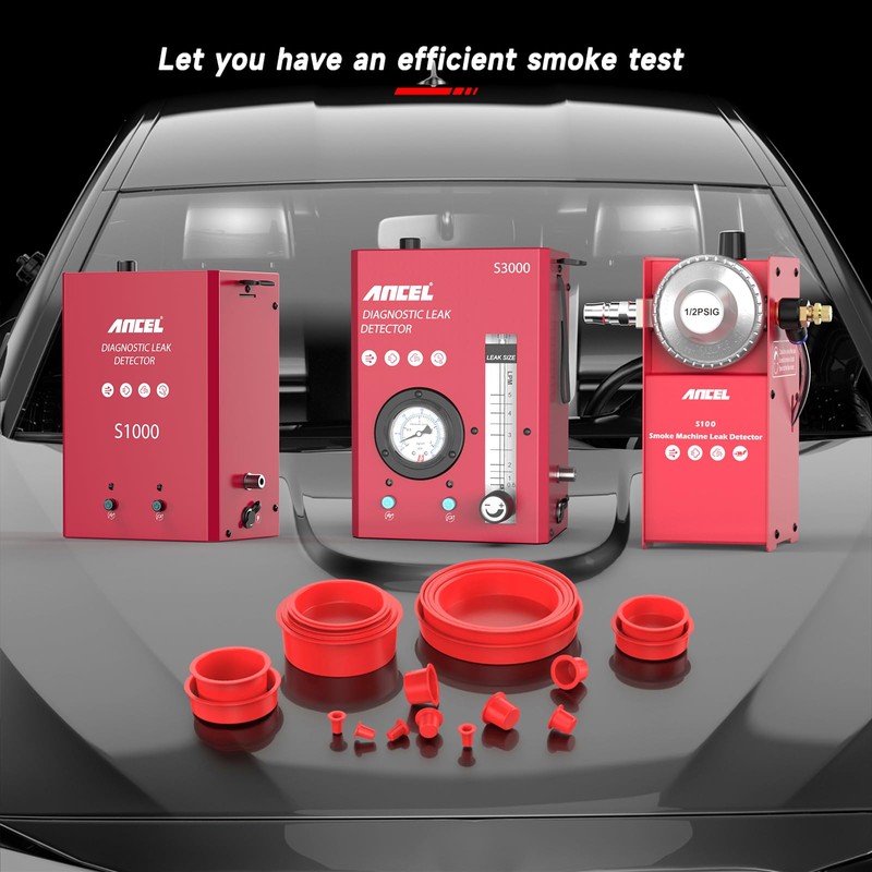 ANCEL Automotive Red Cap Plugs Kit 23 Piece Set Suitable