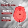 RaySoar 6 Pack Ultra Bright Red LED Keychain Flashlight, Mini