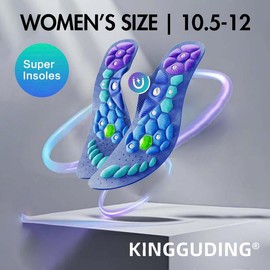 Shock Absorbing Insoles for All Day | Comfort Arch Support | Premium Materials | Fits for All Shoes day gift - Color: Women's 10.5-12