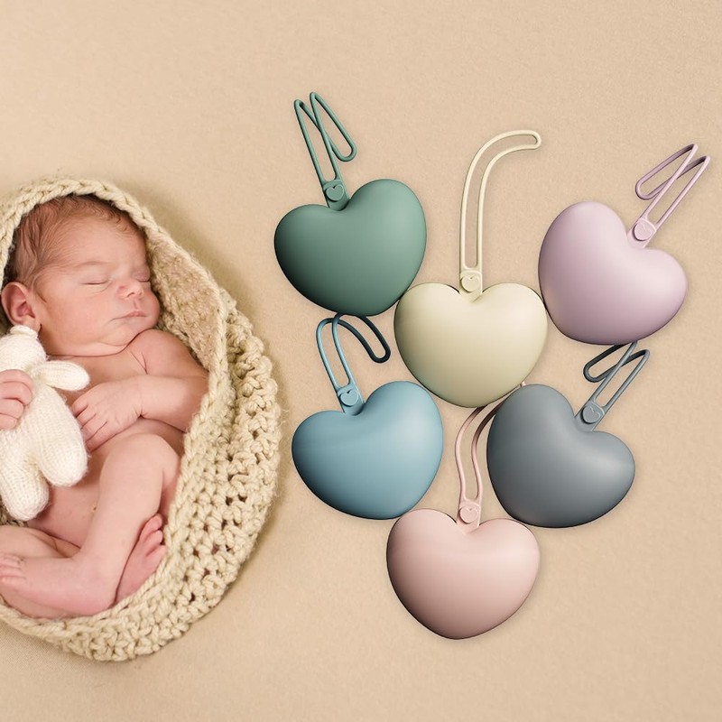 4pcs Pacifier Holder Case Set, 2pcs Silicone Portable Pacifier Pouch