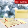 Pop-Up 3D Christmas Cards Santa & Reindeer (Merry Christmas and
