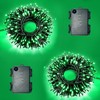Calm Green 2 Pack Each 16.4ft 60 LED Battery Operated