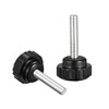 sourcing map M5 x 25mm Metric Male Thread Knurled Clamping