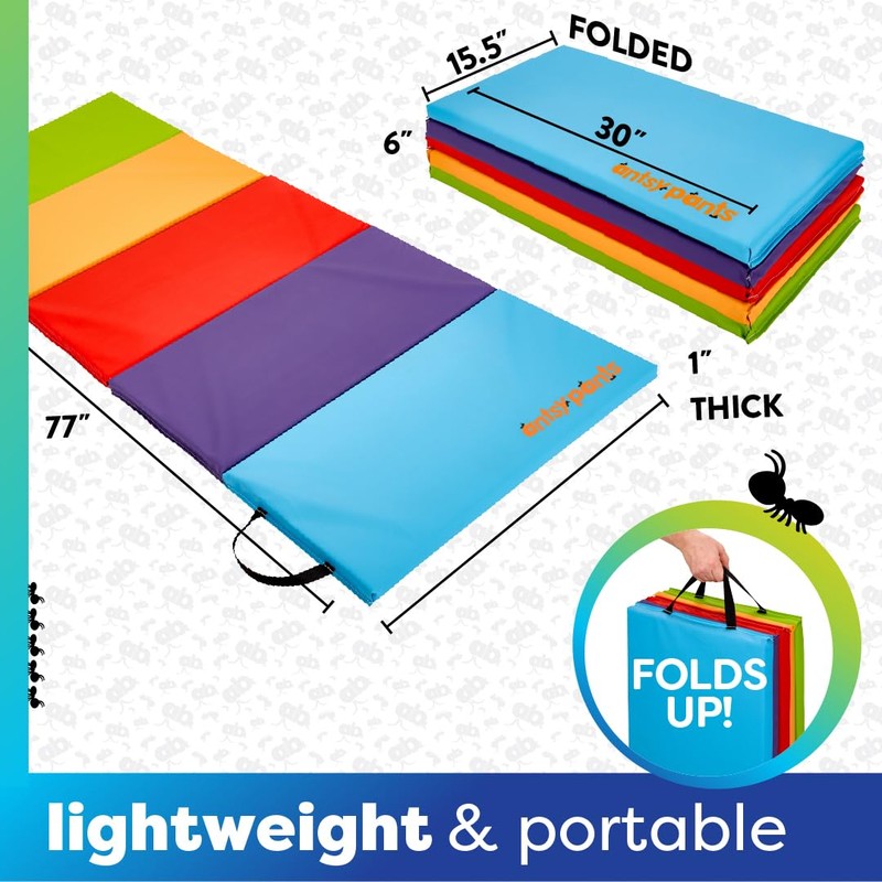 Antsy Pants Tumbling Mat – Gymnastics Mat, Easy to Clean