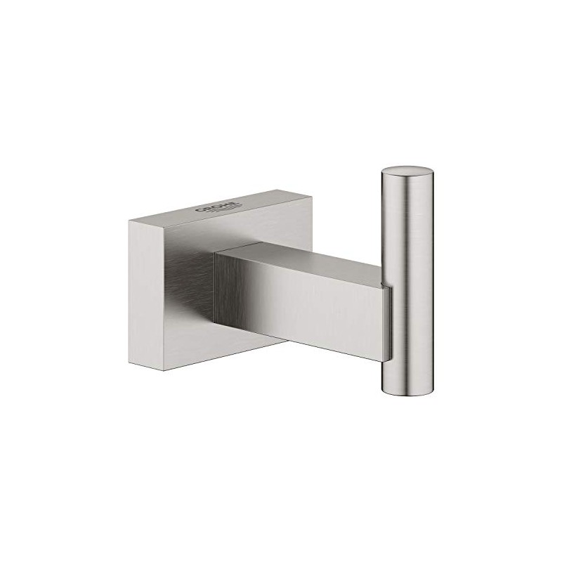GROHE Essentials Cube 40511DC1 Bathroom Accessories Bathrobe Hook Concealed Attachment