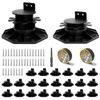 24 Pack Adjustable Deck Support Pedestal Kit, Deck Foundation Base,