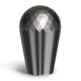 Qanba Prism Bat Top Handle, Electroplated Bat Top Handle, Heavy Duty (Electroplated Gray Black)