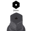 sourcing map 24mm Impact Hex Bit Socket, 3/4" Drive 80mm