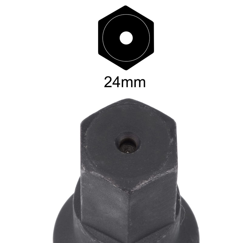 sourcing map 24mm Impact Hex Bit Socket, 3/4" Drive 80mm