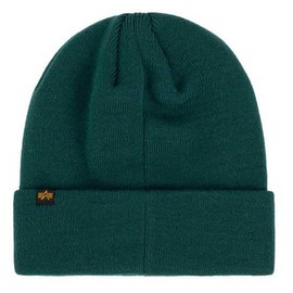 ALPHA INDUSTRIES Unisex T-Shirt Beanie Hat, Force Green, Unit size