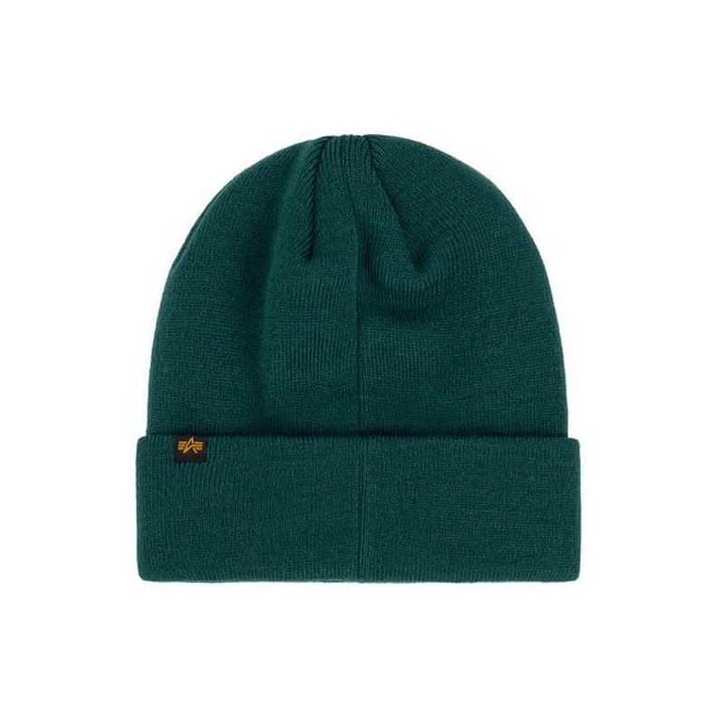 ALPHA INDUSTRIES Unisex T-Shirt Beanie Hat, Force Green, Unit size