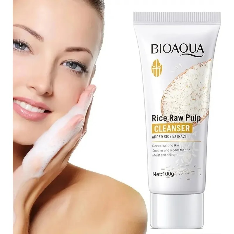 Limpiador Facial Bioaqua Arroz Limpieza Profunda Aclarante Todo Tipo De
