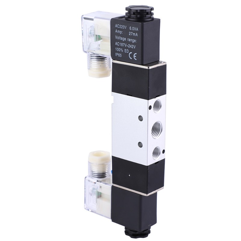 4V220-08 1/4" Inlet Outlet 1/8" Exhaust Pneumatic Solenoid Air Valve
