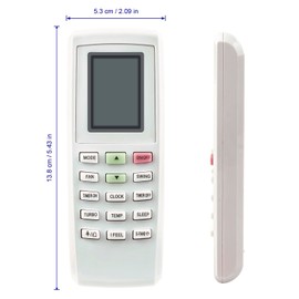 AULCMEET YV1FB7 Replacement Remote Control Suitable for Lennox YV1FB7 Split Air Conditioner