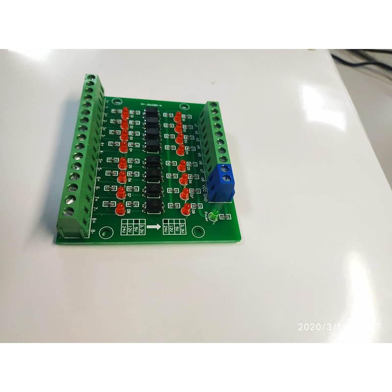 PRACTINET Módulo Optoacoplador de 5 vcd a 24 vcd de