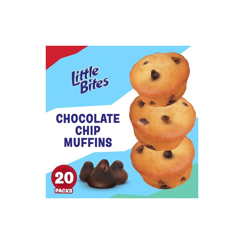 (Value Pack) Little Bites Chocolatey Chip Muffins, 20 individual packs,
