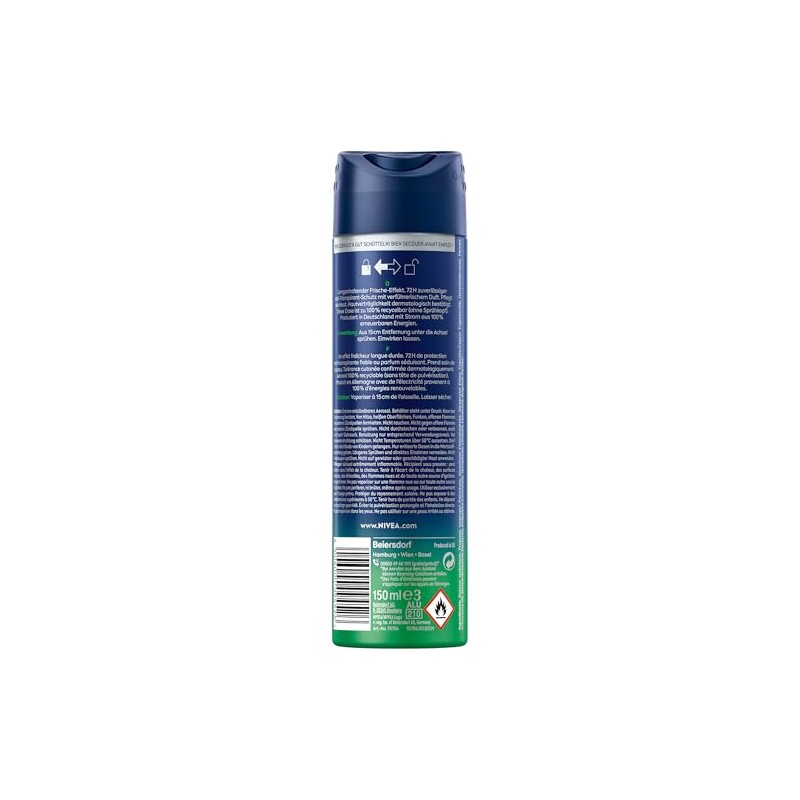NIVEA MEN Fresh Sensation Deo Spray, Deodorant mit 72h Anti-Transpirant-Schutz