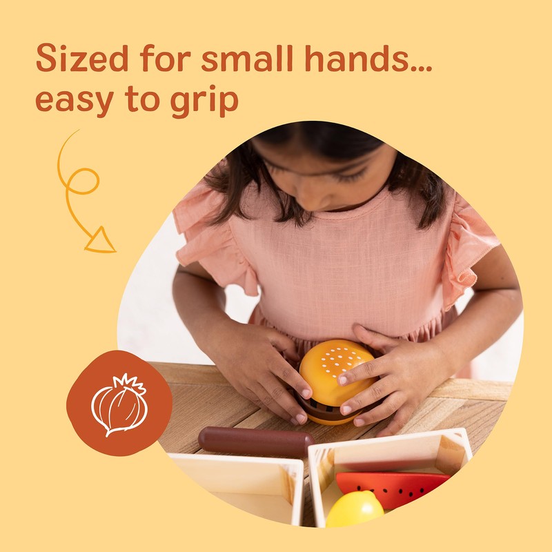 Melissa & Doug Food Groups - 21 Hand-Painted Wooden Pieces