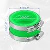 X AUTOHAUX 45mm ID Green Carburetor Adapter Intake Pipe Boot
