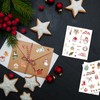 Threetols 9 Sheet Christmas Scratch Stickers, Self-Adhesive Stickers for Christmas