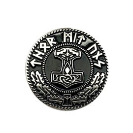 Patch Nation Thor's Hammer Mjölnir Viking Viking Metal Pin Badge Brooch, Aluminium