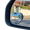 2Pcs Heart Shaped Blind Spot Mirrors for Cars – Convex Rearview Mirror for Enhanced Safety – Universal Fit Stick-On Side Mirror with Cute Heart Design – Perfect for Cars, SUVs, Trucks