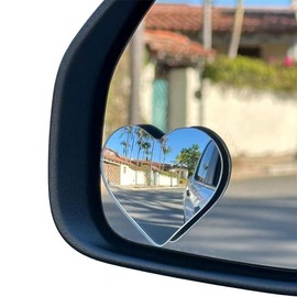 2Pcs Heart Shaped Blind Spot Mirrors for Cars – Convex Rearview Mirror for Enhanced Safety – Universal Fit Stick-On Side Mirror with Cute Heart Design – Perfect for Cars, SUVs, Trucks