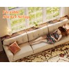 SUPERJARE 102 Inch Sofa Table with 2 Power Outlets and