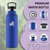 Thermos Flask, 750 ml, Stainless Steel Water Bottle with Straw,