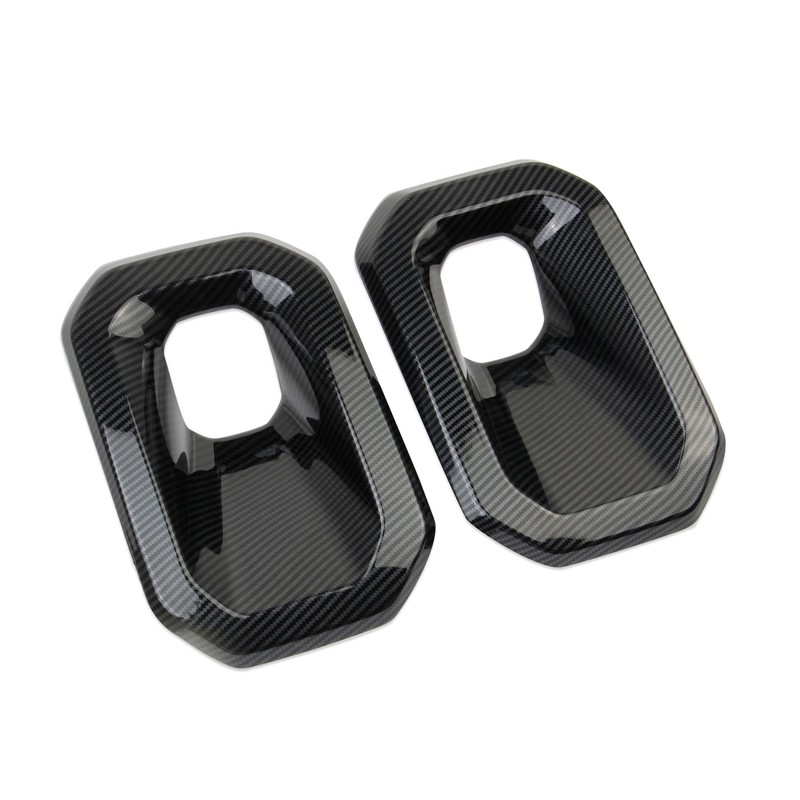 crosselec Carbon Fiber Style Front Fog Lamp Trim Light Cover