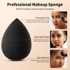 BEAKEY BEAKEY Makeup Sponge Set, 5 Pcs Black Foundation Blending
