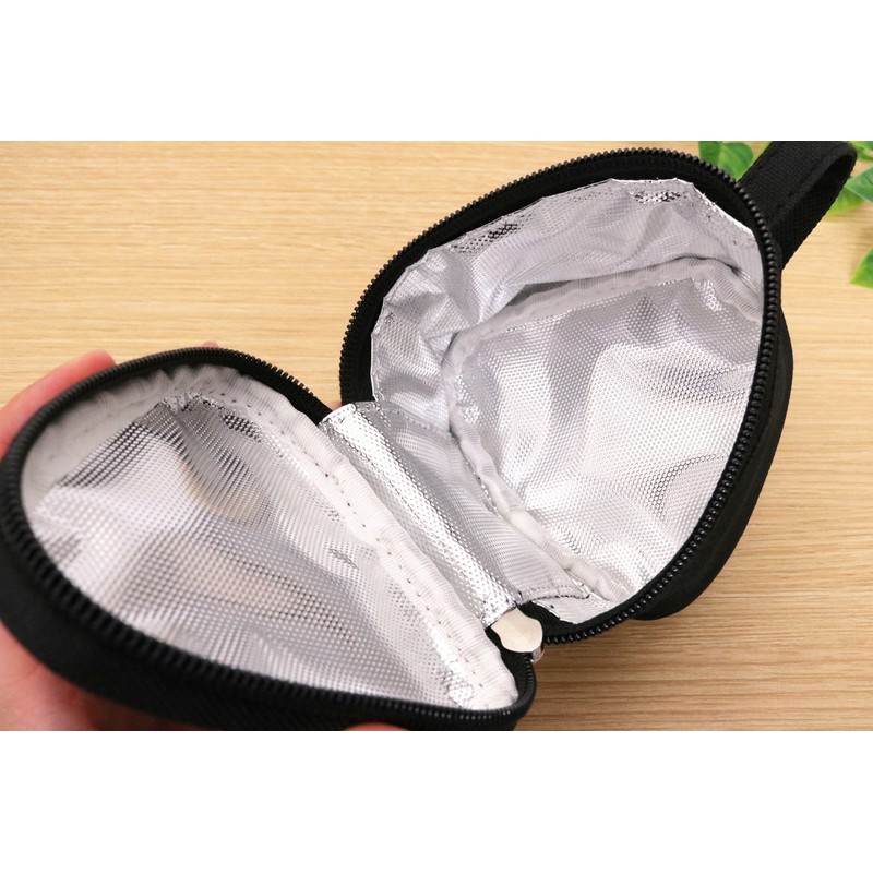 Torune P-3382 Preserved Onigiri Case, Black (For 2 Pieces)