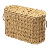 Toilet Paper Storage Basket with Lid, Narrow Bathroom Organizer for