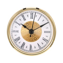SIPYTOPF 3.1 Inch/ 80 mm Roman Numeral Clock Insert (Gold)