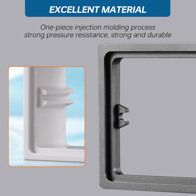 Acmerota Light Switch Surround 0.39IN/10MM Depth Single Socket Spacer Square