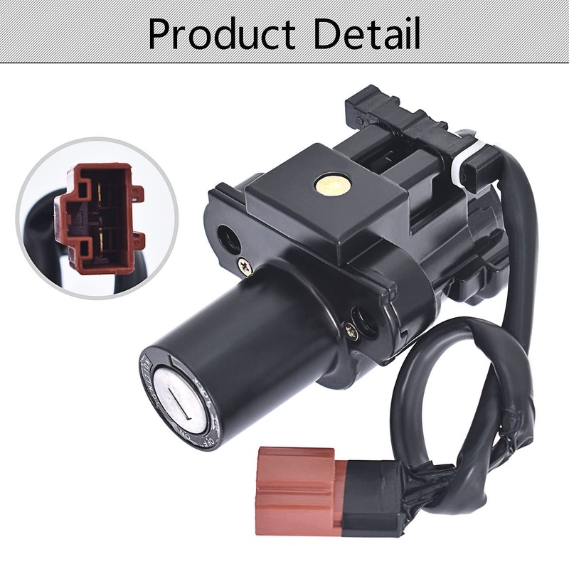 waltyotur Ignition Switch Fuel Gas Cap Seat Lock Key Replacement