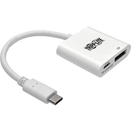 Tripp Lite USB C to DisplayPort Video Adapter Converter with USB-C PD Charging Port, Thunderbolt 3 Compatible, USB Type C to DP, USB Type-C, 6" (U444-06N-DP-C)