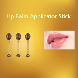 30 aplicadores de bálsamo labial, mini barra de brillo labial para bálsamo labial | Cepillo de labios de plástico, varios colores, cuchara pequeña de miel Dipper, para máscara de labios de lápiz labial