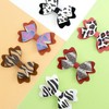 AOUXSEEM 24 Set Faux Leather Hair Bows DIY Making Kit