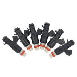 JESBEN FJ485 6pcs Set Fuel Injectors 8 Holes Replacement for Honda Accord 3.0L Odyssey Pilot Ridgeline 3.5L Acura MDX TLX 3.5L TL 3.2L 16450-RCA-A01