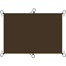 Top Lander Waterproof Ground Sheets Multifunction Tent Carpet Ultralight Tent Footprint for Camping Tarp Awning Bivvy Survival (Brown, 210x140)