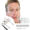 Minkissy Kit de tijeras para barba y bigote para nariz